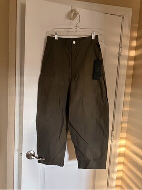 EDWIN Denim Clio Poplin Utility Straight Leg Pant Olive 27